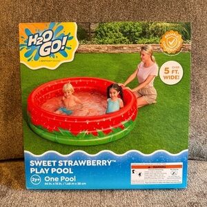 H20 Go! A Bestway brand Sweet Strawberry 🍓 play pool over 5’ wide New in box